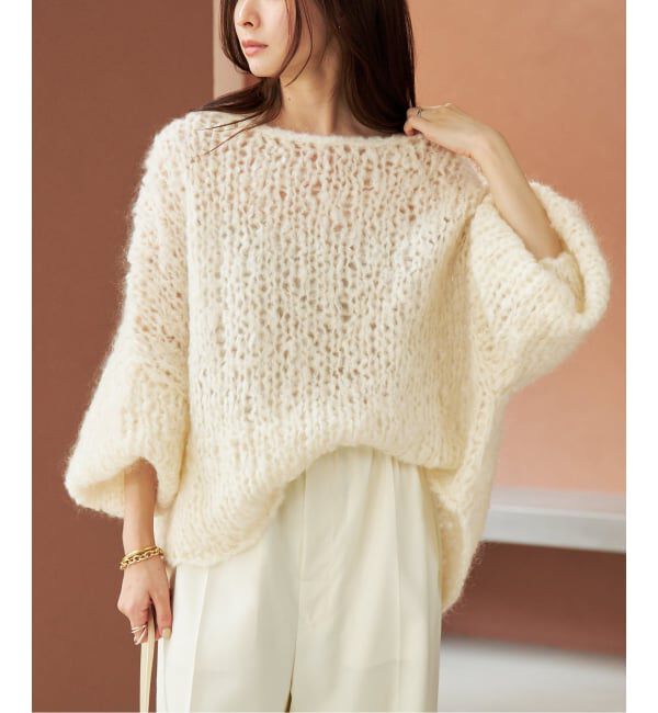 Plage「《追加》HAND KNIT ジャンボタム プルオーバー」|ニット・セーター|