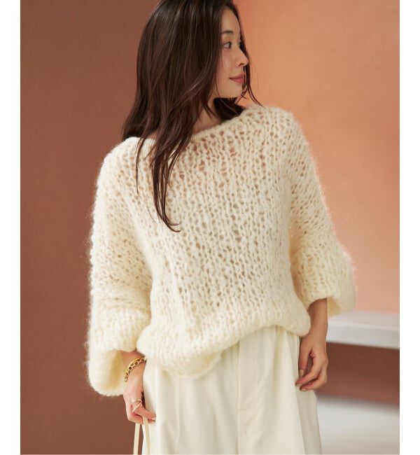 Plage「《追加》HAND KNIT ジャンボタム プルオーバー」|ニット・セーター|