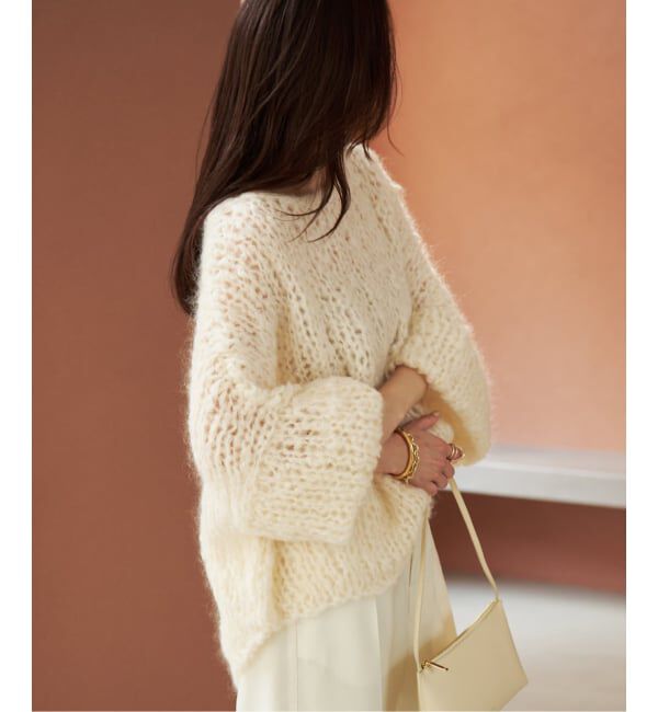 Plage「《追加》HAND KNIT ジャンボタム プルオーバー」|ニット・セーター|