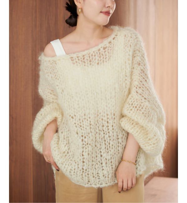Plage「《追加》HAND KNIT ジャンボタム プルオーバー」|ニット・セーター|