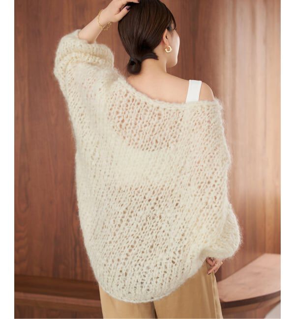 Plage「《追加》HAND KNIT ジャンボタム プルオーバー」|ニット・セーター|