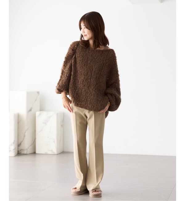 Plage「《追加》HAND KNIT ジャンボタム プルオーバー」|ニット・セーター|