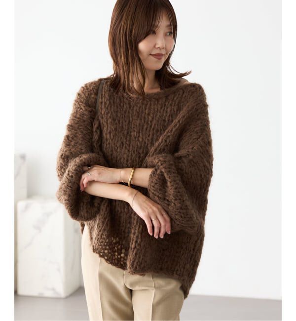 Plage「《追加》HAND KNIT ジャンボタム プルオーバー」|ニット・セーター|