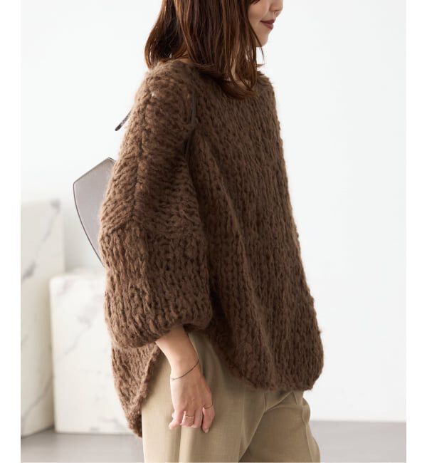 Plage「《追加》HAND KNIT ジャンボタム プルオーバー」|ニット・セーター|