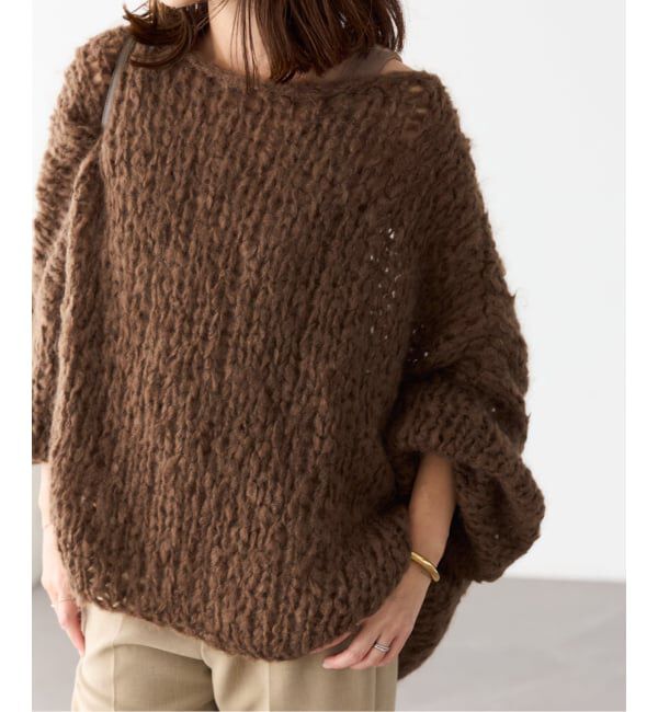 Plage「《追加》HAND KNIT ジャンボタム プルオーバー」|ニット・セーター|