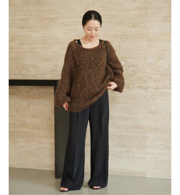 Plage「《追加》HAND KNIT ジャンボタム プルオーバー」|ニット・セーター|