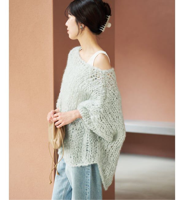 Plage「《追加》HAND KNIT ジャンボタム プルオーバー」|ニット・セーター|