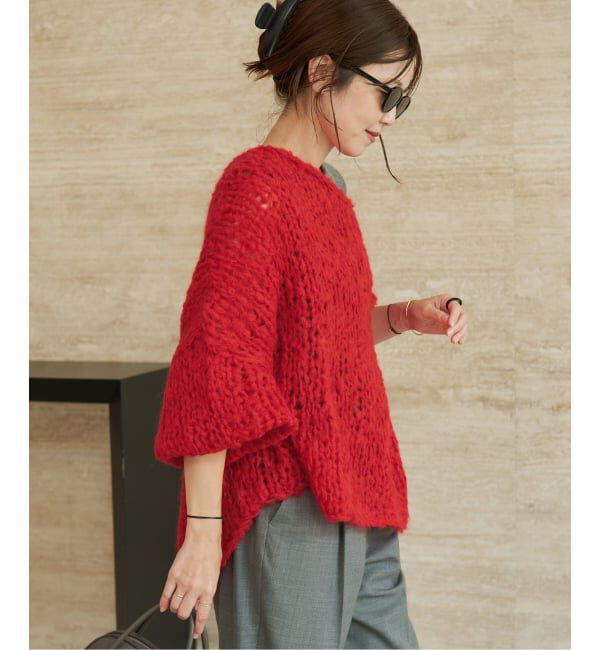 Plage「《追加》HAND KNIT ジャンボタム プルオーバー」|ニット・セーター|