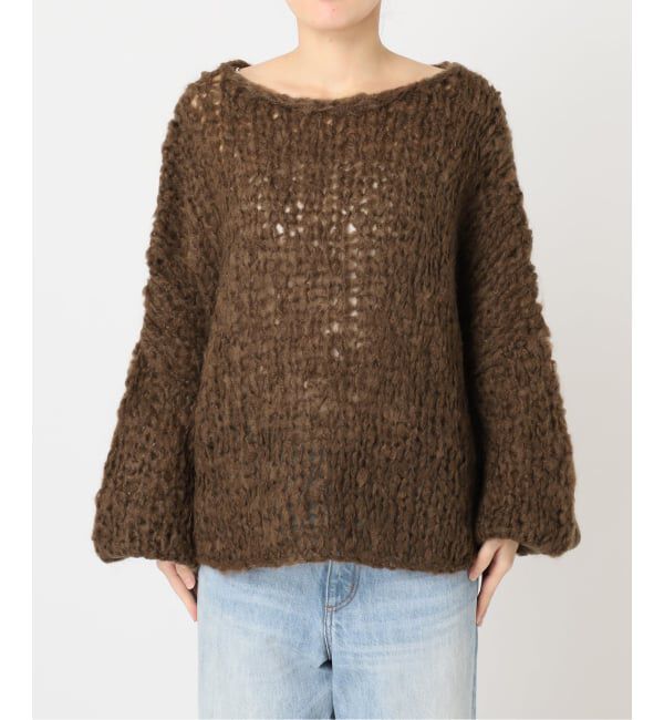Plage「《追加》HAND KNIT ジャンボタム プルオーバー」|ニット・セーター|