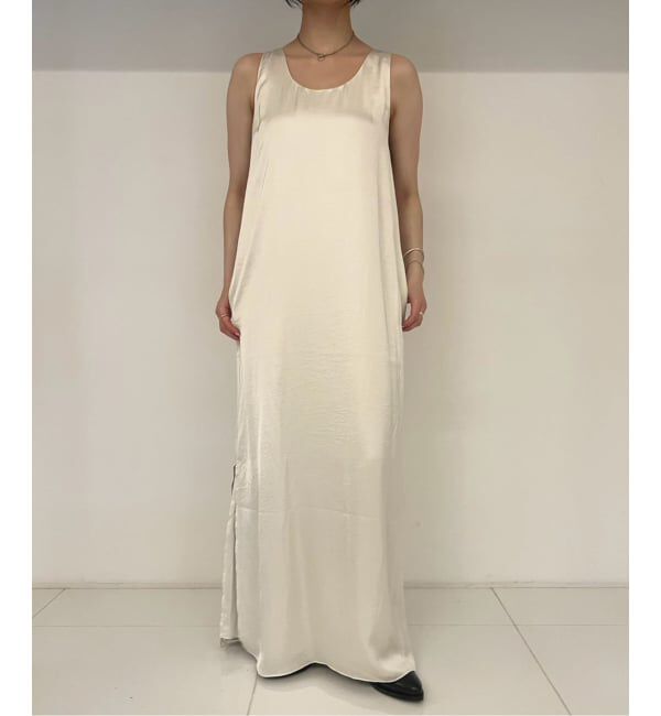 Plage「《新宿店・WEB限定》Eclat satin ワンピース」|ワンピース|ナチュラル