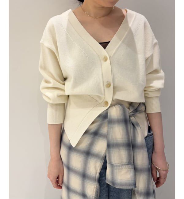 Plage「《一部店舗・WEB限定》Raffine knit カーディガン」|カーディガン|ホワイト