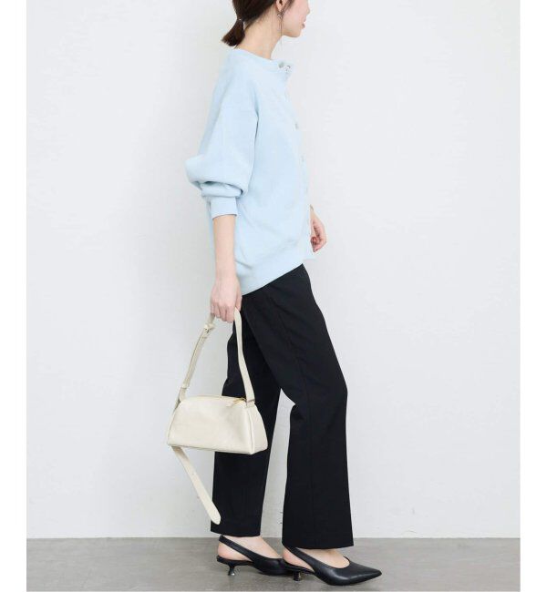SLOBE IENA「《WEB・一部店舗限定/追加4》ダブルフェイスジャージースナップカーディガン」|カーディガン|