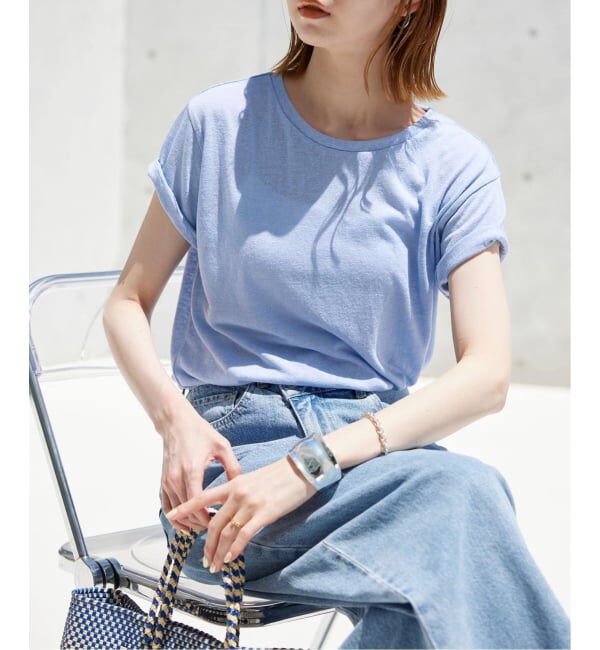 SLOBE IENA「《追加》スラブ5分袖TEE」|Tシャツ・カットソー|