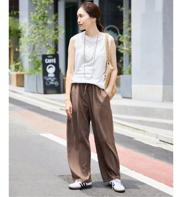 SLOBE IENA「《追加》スラブ天竺ノースリーブTEE」|Tシャツ・カットソー|