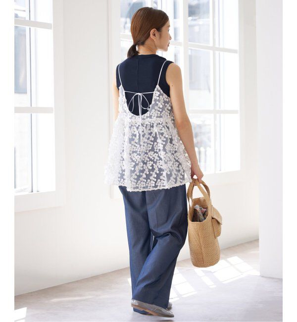 IENA「FLORE FLORE/フローレフローレ ESME TANK タンクトップ」|タンクトップ|