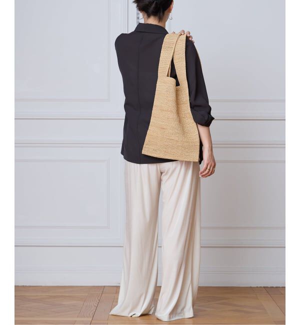 IENA LA BOUCLE「seya. セヤ RAFFIA SHOPPING BAG PEFA137-1」|かごバッグ|