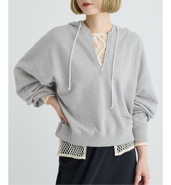 IENA LA BOUCLE「IENA LA BOUCLE ピグメントバイオジップパーカー」|パーカー|
