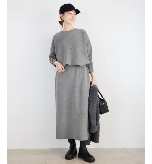 SLOBE IENA「《WEB限定カラーあり/シリーズあり/追加》コットンダブルフェイスプルオーバー」|ニット・セーター|