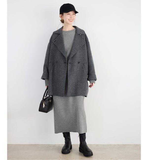 SLOBE IENA「《WEB限定カラーあり/シリーズあり/追加》コットンダブルフェイスプルオーバー」|ニット・セーター|