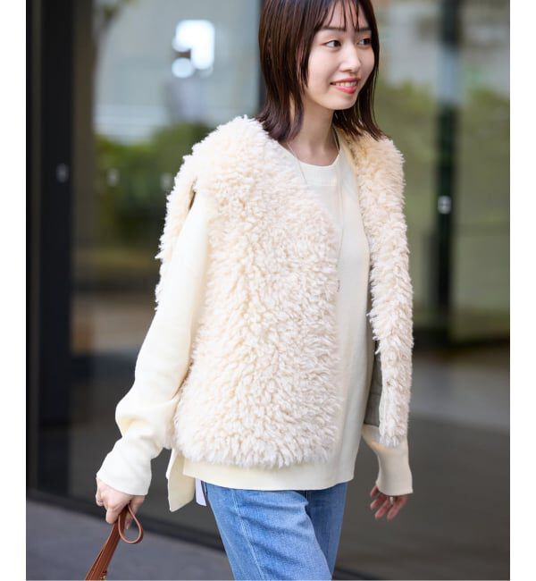 SLOBE IENA「《WEB限定カラーあり/シリーズあり/追加》コットンダブルフェイスプルオーバー」|ニット・セーター|