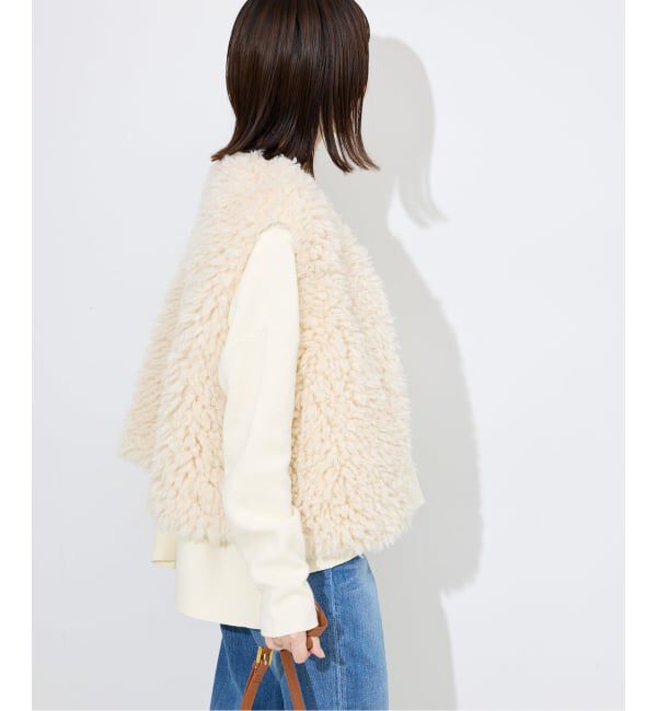 SLOBE IENA「《WEB限定カラーあり/シリーズあり/追加》コットンダブルフェイスプルオーバー」|ニット・セーター|