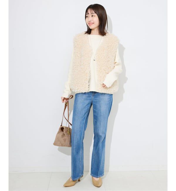 SLOBE IENA「《WEB限定カラーあり/シリーズあり/追加》コットンダブルフェイスプルオーバー」|ニット・セーター|