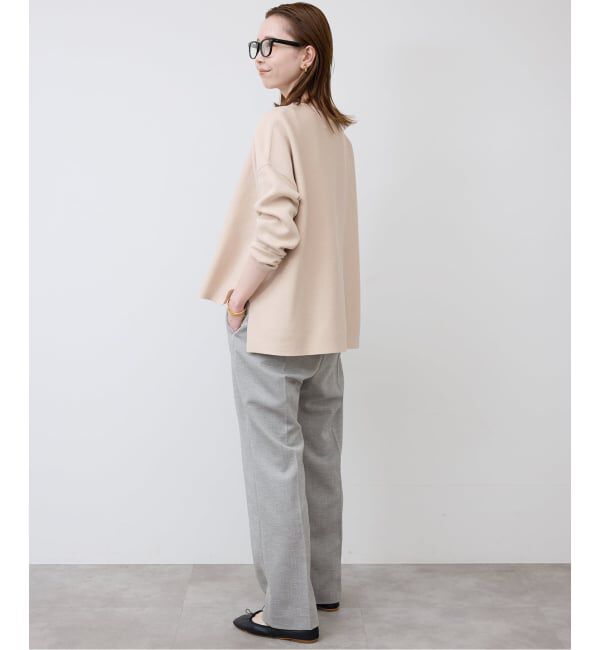 SLOBE IENA「《WEB限定カラーあり/シリーズあり/追加》コットンダブルフェイスプルオーバー」|ニット・セーター|