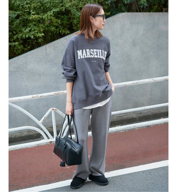 SLOBE IENA「《WEB限定/シリーズあり/予約》ウォッシャブルスムースニットパンツ」|その他|