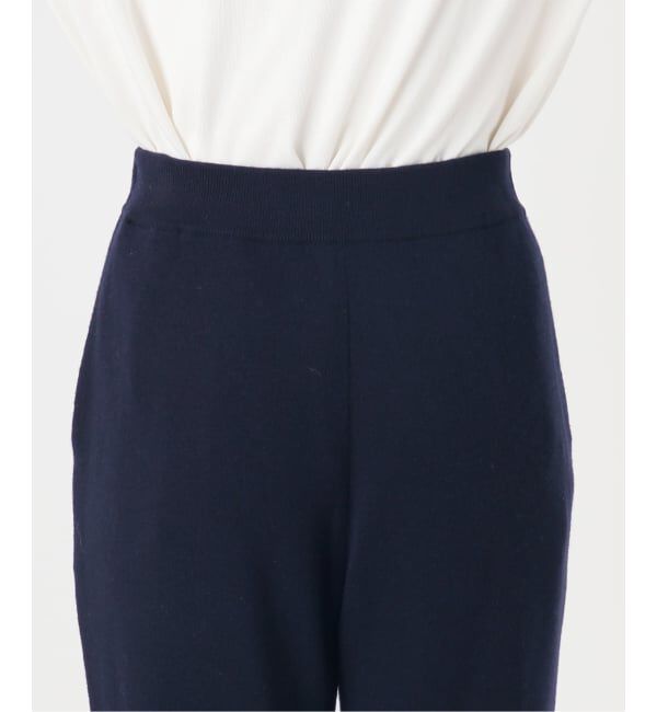 SLOBE IENA「《WEB限定/シリーズあり/予約》ウォッシャブルスムースニットパンツ」|その他|