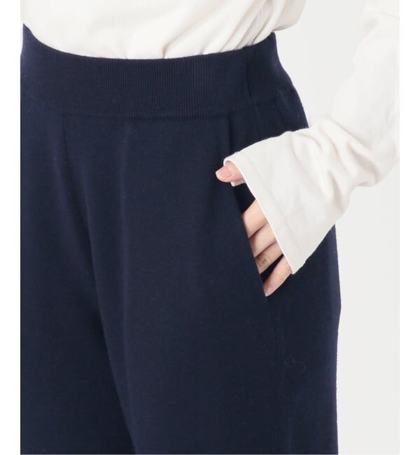 SLOBE IENA「《WEB限定/シリーズあり/予約》ウォッシャブルスムースニットパンツ」|その他|