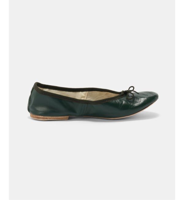 IENA「PORSELLI/ポルセリ DARK GREEN バレエシューズ」|バレエシューズ|