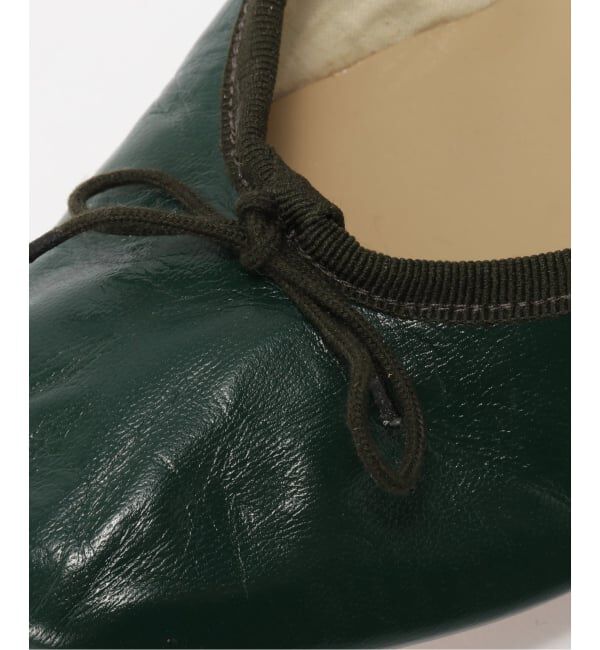 IENA「PORSELLI/ポルセリ DARK GREEN バレエシューズ」|バレエシューズ|