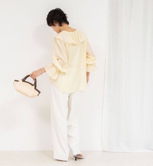 NOLLEY'S sophi「シアーラッフルブラウス」|シャツ・ブラウス|