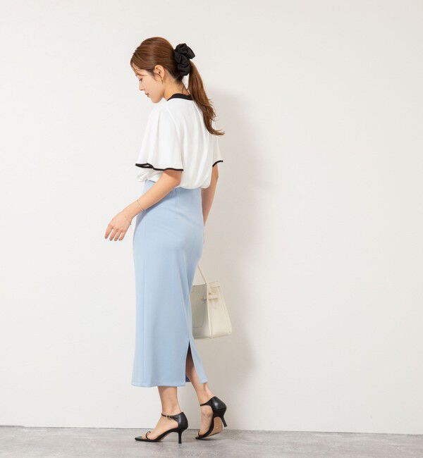 NOLLEY'S sophi「バックサテンフレアスリーブブラウス」|シャツ・ブラウス|