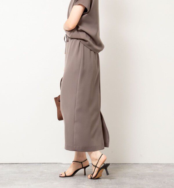 NOLLEY'S sophi「《セットアップ対応》ウォッシャブルダブルサテンイージースカート」|タイト|