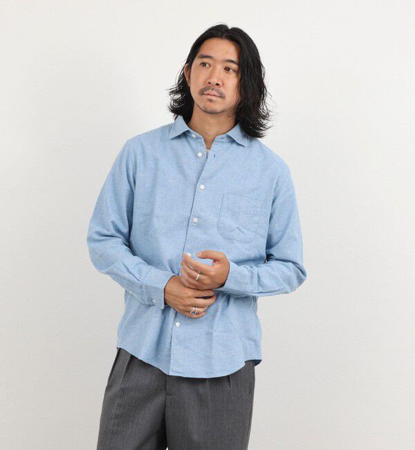 NOLLEY'S goodman「COTOLINO ドビーワイドカラーシャツ 26AW」|シャツ・ブラウス|