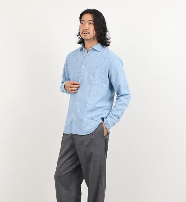 NOLLEY'S goodman「COTOLINO ドビーワイドカラーシャツ 26AW」|シャツ・ブラウス|