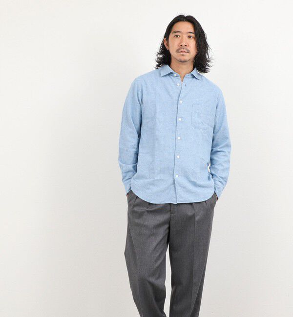 NOLLEY'S goodman「COTOLINO ドビーワイドカラーシャツ 26AW」|シャツ・ブラウス|