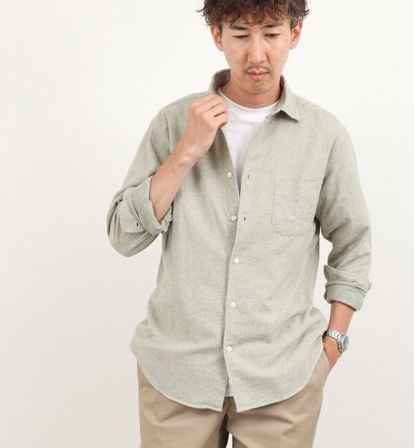 NOLLEY'S goodman「COTOLINO ドビーワイドカラーシャツ 26AW」|シャツ・ブラウス|