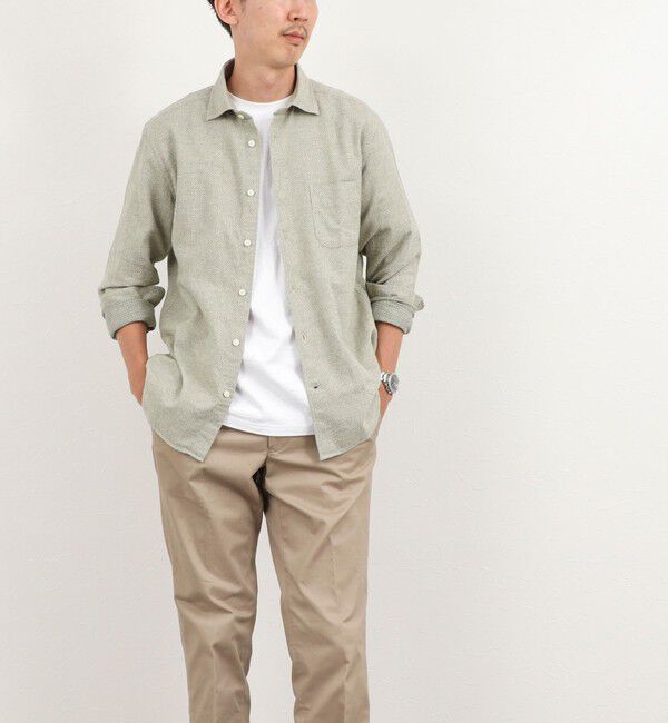 NOLLEY'S goodman「COTOLINO ドビーワイドカラーシャツ 26AW」|シャツ・ブラウス|