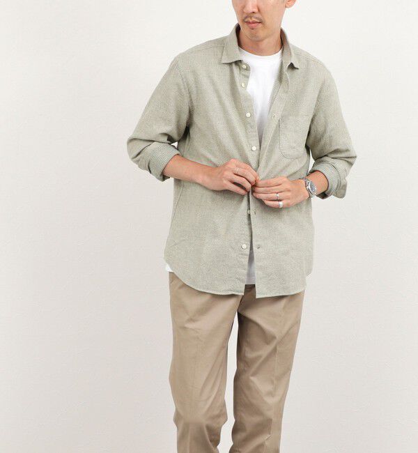 NOLLEY'S goodman「COTOLINO ドビーワイドカラーシャツ 26AW」|シャツ・ブラウス|