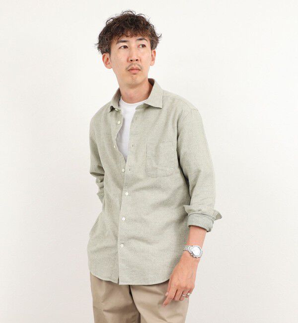 NOLLEY'S goodman「COTOLINO ドビーワイドカラーシャツ 26AW」|シャツ・ブラウス|