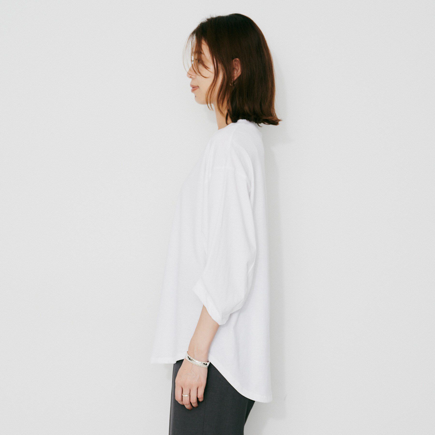 UNTITLED「【Munich】タックスリーブTシャツ」|Tシャツ・カットソー|