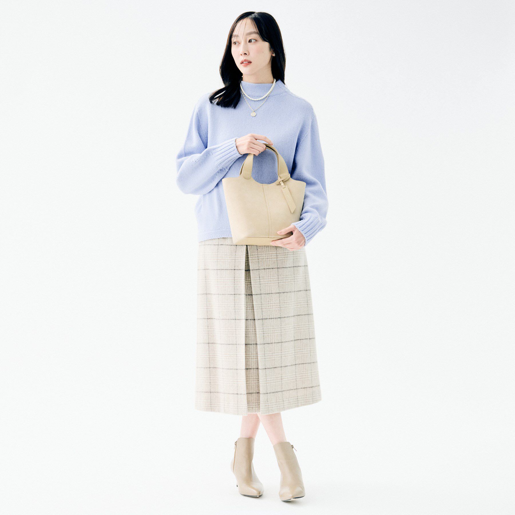 UNTITLED「【洗える】スポンディッシュ ボトルネックニット」|ニット・セーター|