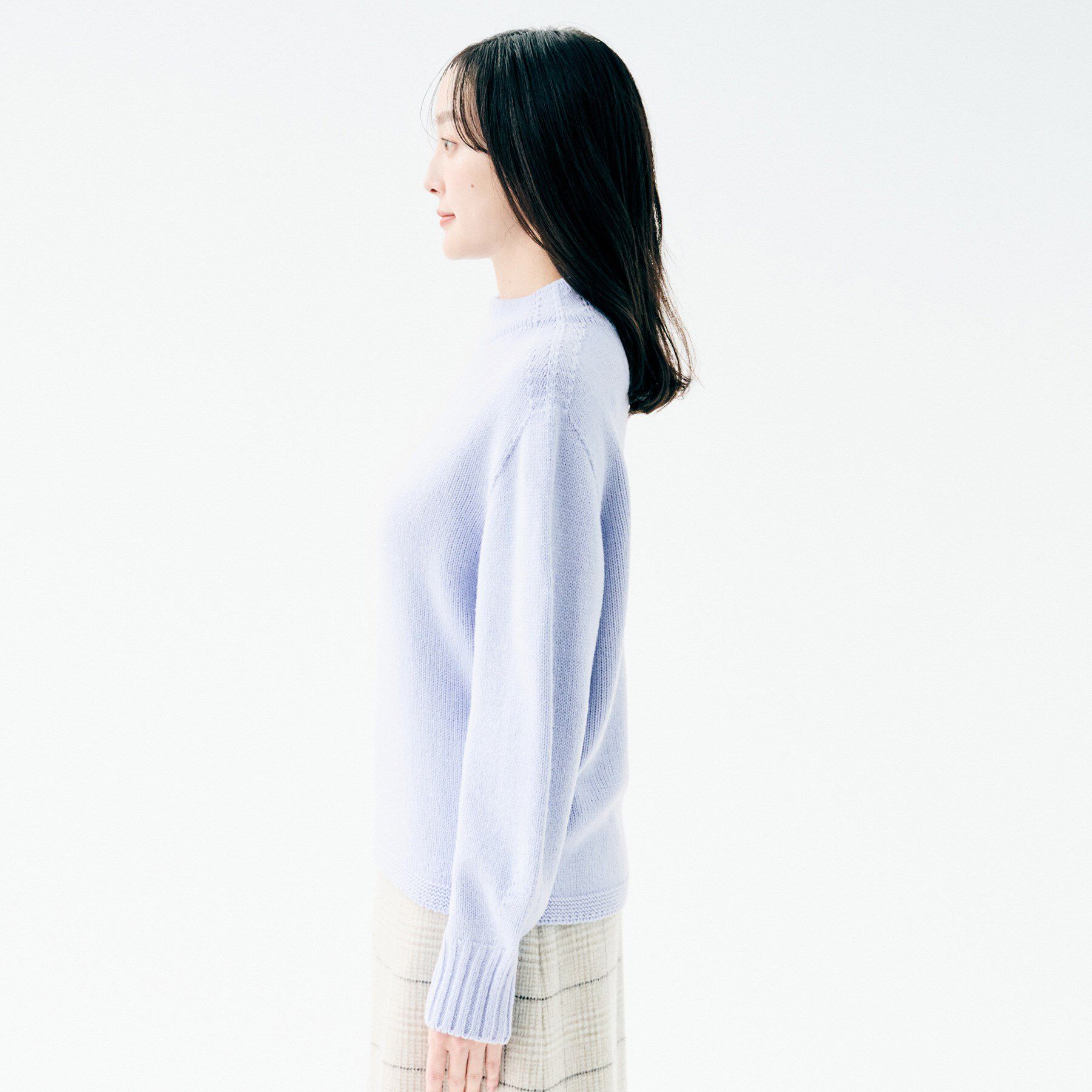 UNTITLED「【洗える】スポンディッシュ ボトルネックニット」|ニット・セーター|