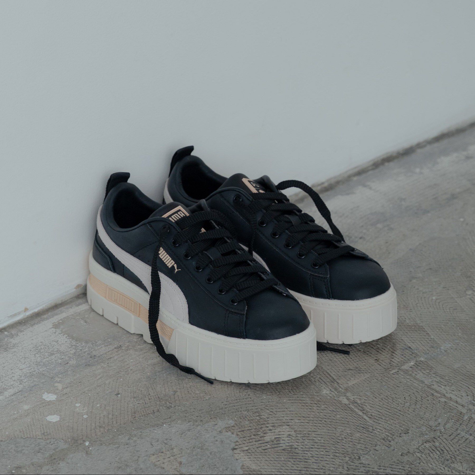GALLEST「【PUMA】ウィメンズ メイズ レザー スニーカー」|スニーカー|ブラック(019)