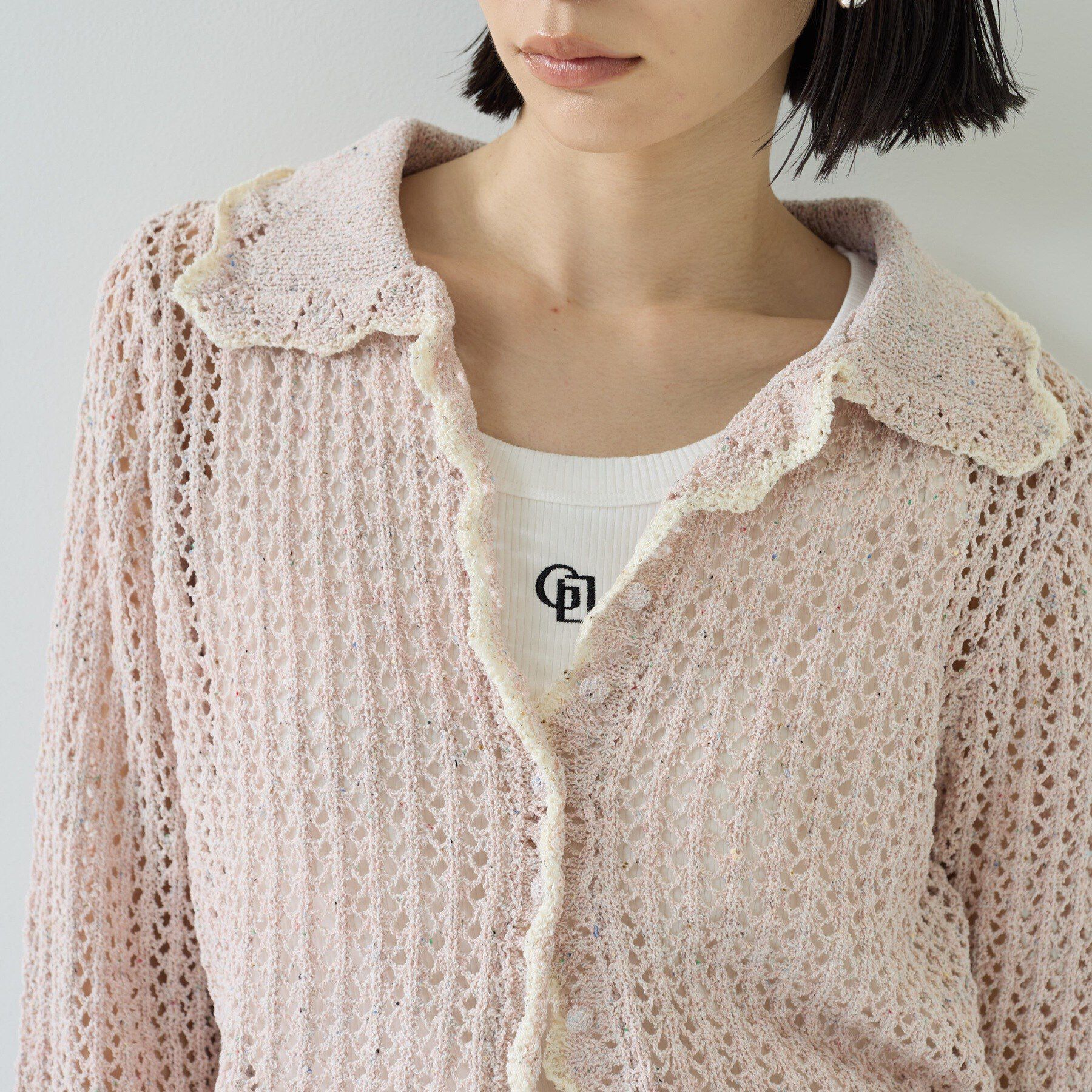 GALLEST「【一部店舗限定】ネップメッシュカーディガン」|カーディガン|