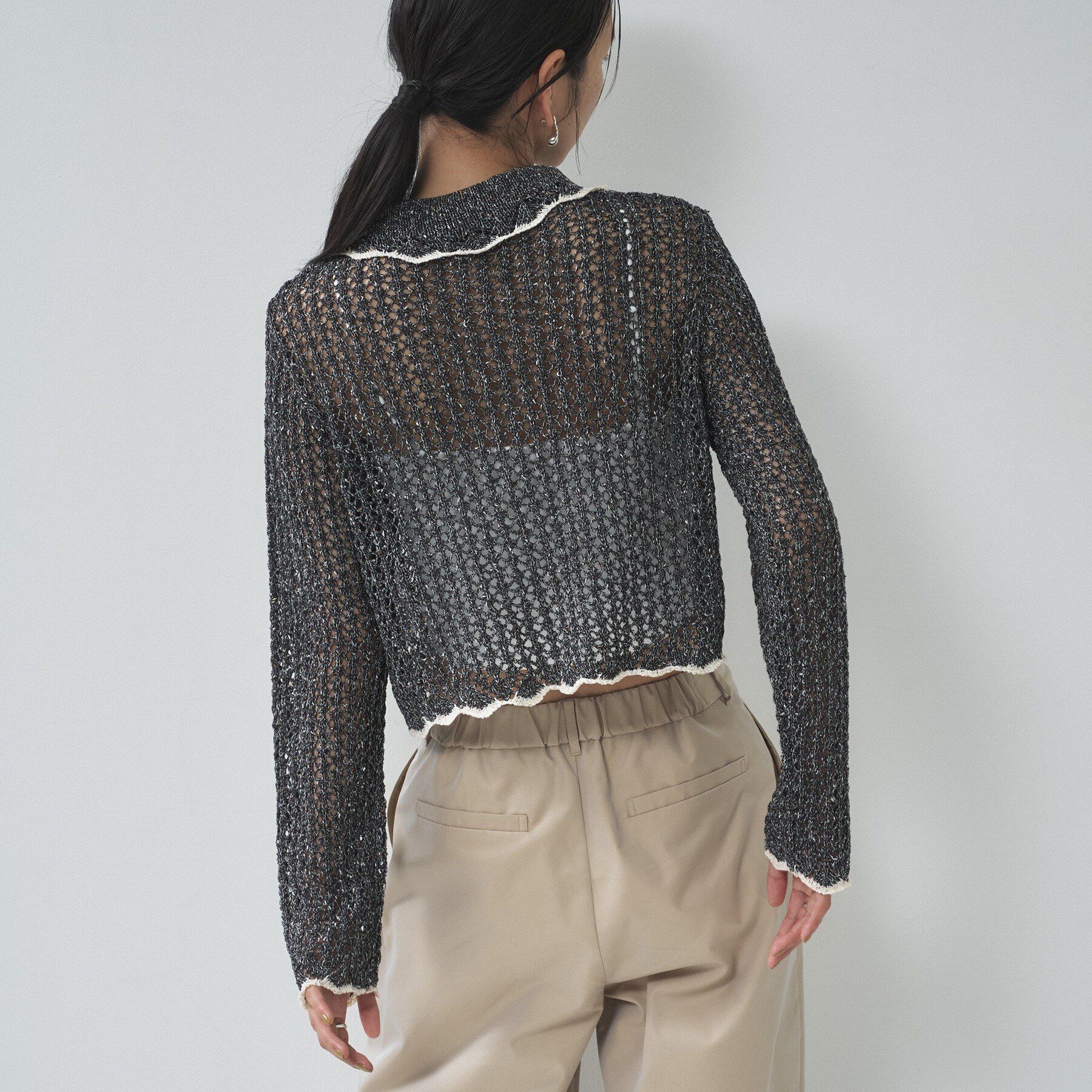 GALLEST「【一部店舗限定】ネップメッシュカーディガン」|カーディガン|