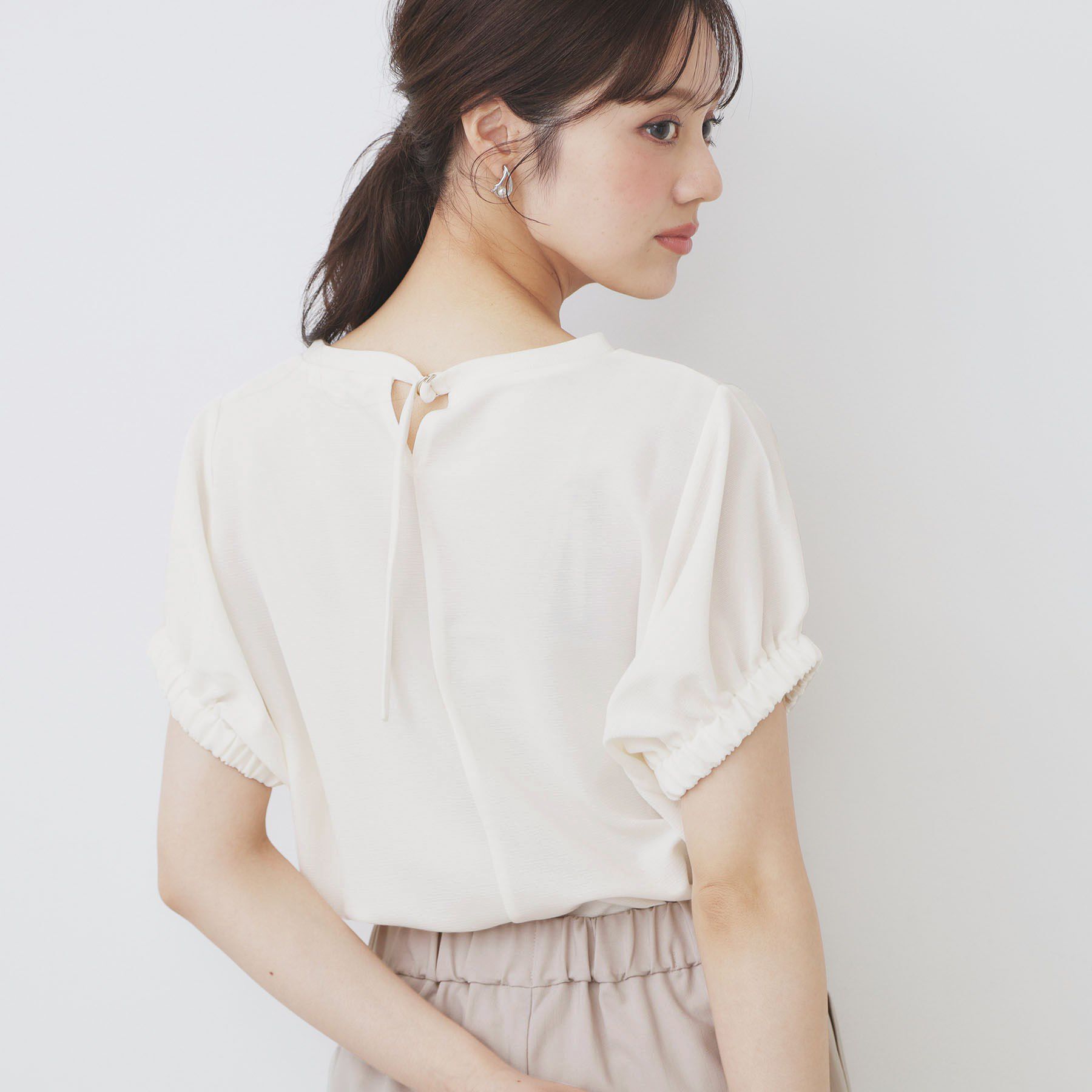 index「ドルマンショートトップス【洗濯機洗い可】」|Tシャツ・カットソー|
