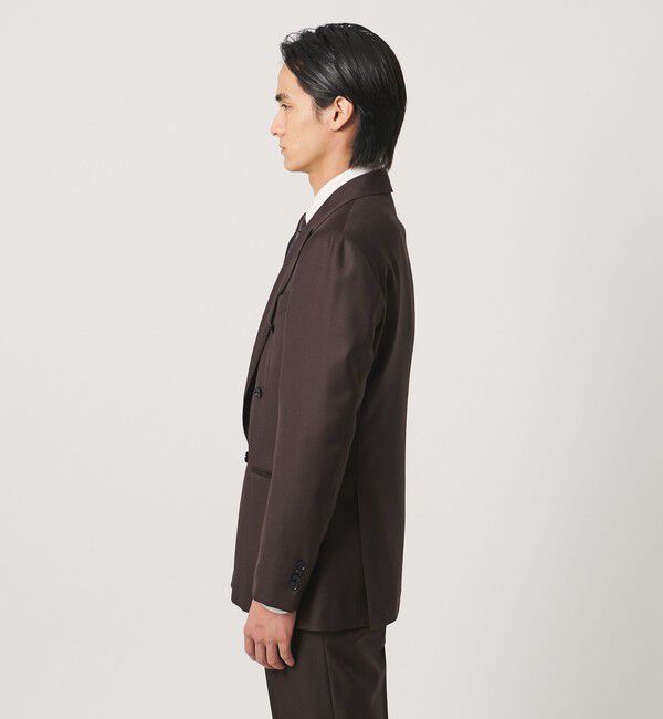 UNITED ARROWS「ブラウン シャークスキン ダブル 6ボタン スーツ MCーMODEL ヨコストレッチ」|スーツ|